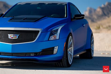 Cadillac ATS-V Coupe On Staggered Set of Vossens — CARiD.com Gallery