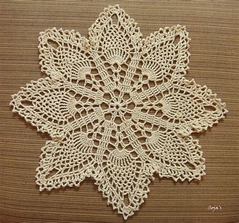 Easy Pineapple Doily pattern by Sylvia Landman | Crochet doilies, Doily ...