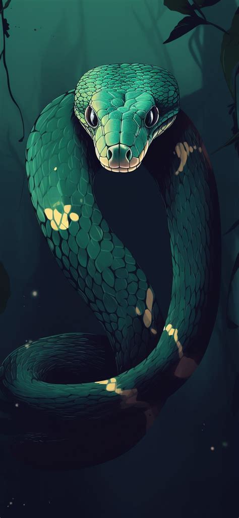 Aesthetic Snake Green Wallpapers - Green Snake Wallpapers 4k | Snake wallpaper, Drawing ...