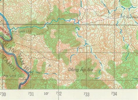 Hill 937, Vietnam Hamburger Hill Topographical Map – Battle Archives