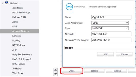 IPsec VPN between SonicWALL and Vigor Router | DrayTek