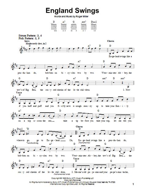 England Swings | Sheet Music Direct