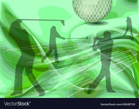 Golf abstract Royalty Free Vector Image - VectorStock