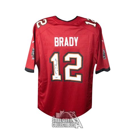 Tom Brady Autographed Tampa Bay Buccaneers Nike Football Jersey ...