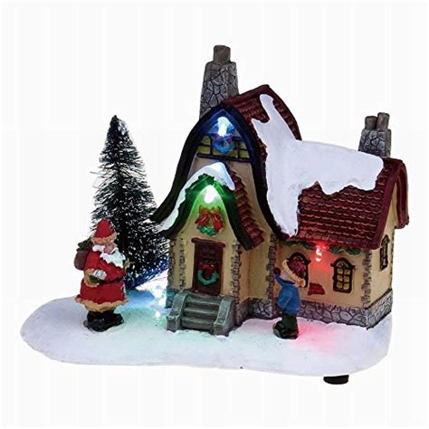 Lightahead Christmas LED Lighted House Sculpture Musical Decoration ...