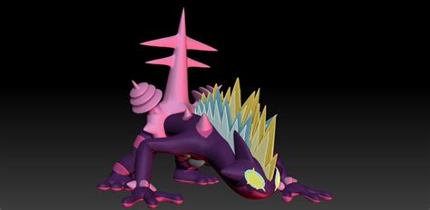 Pokemon Gigantamax Toxtricity 3D model 3D printable | CGTrader