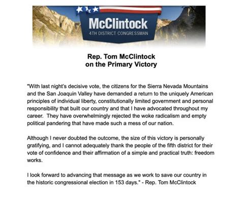 McClintock for Congress (@tommcclintock) / Twitter