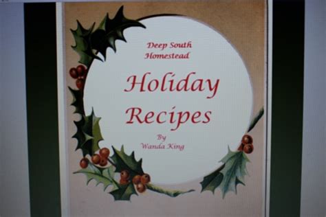 Holiday Recipes From Deep South Homestead download EBOOK - Etsy