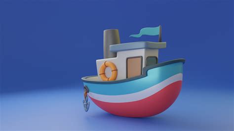 ArtStation - Little Cartoon Boat