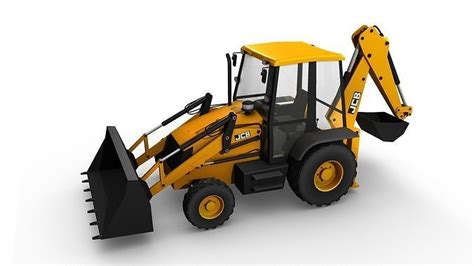 3D model JCB Backhoe Loader model VR / AR / low-poly | CGTrader