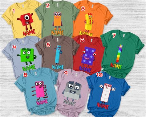 Numberblocks Costume Halloween Number Blocks Characters Kids - Etsy