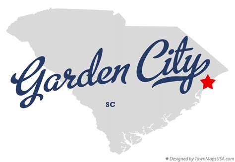 Map of Garden City, SC, South Carolina