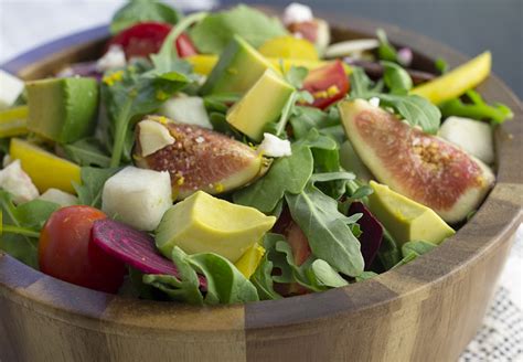 Leafy Green Salad with Fresh Figs, Beets and Avocado - California Avocados