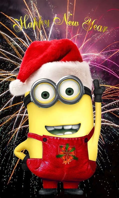 10 Happy New Year Minion Quotes | Happy new year minions, Happy new year funny, Minion christmas