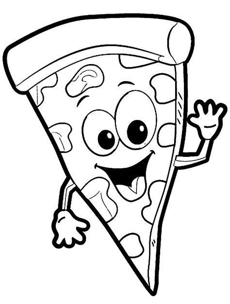 Pizza Coloring Pages for Kids