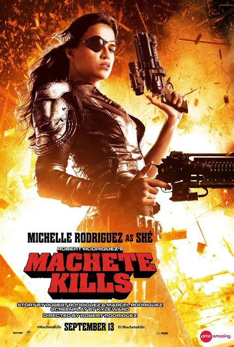 Michelle Rodriguez character poster for Robert Rodriguez's Machete ...