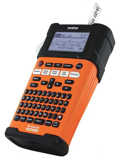 BROTHER Portable Label Printer, P-touch EDGE - 22KD90|PT E300 - Grainger