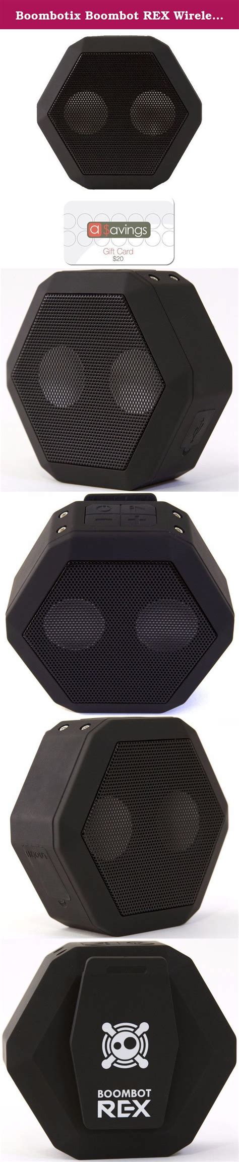 Boombotix Boombot REX Wireless Weatherproof Bluetooth Speaker w/ $20 ...