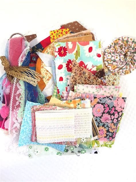 Thrifted Fabric Bundles Quilting Pieces Vintage Fabric Sewing | Etsy | Fabric bundle, Sewing ...