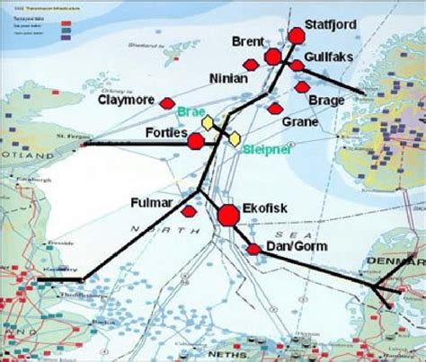 Overview of possible CO2-pipeline infrastructure together with a ...