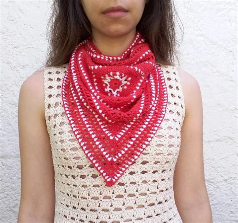 Crochet bandana pattern. Crochet cowl bandana scarf crochet | Etsy