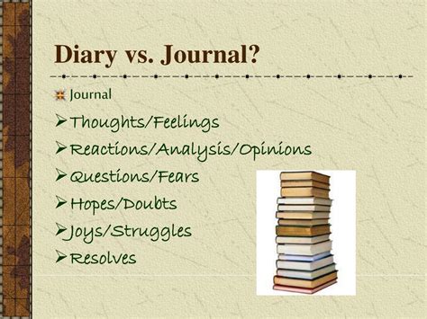 Difference Between Diary And Journal