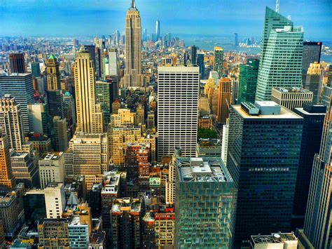 New York City, Empire State Building, Panoramas, Manhattan Wallpapers ...