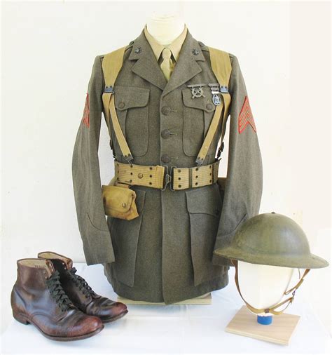 Early WW II Marine Corps Uniform. Visit www.Diamondbackgraphics.etsy.com for military rifle ...