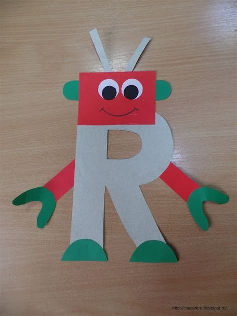 Clasa pregatitoare: Litera R de la...robot | Alphabet crafts preschool, Preschool letter crafts ...