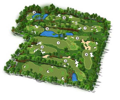 Golf Course Map :: Behance