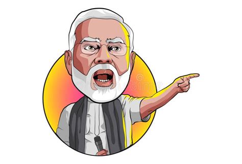 Cartoon Illustration of Narendra Modi Editorial Stock Image ...