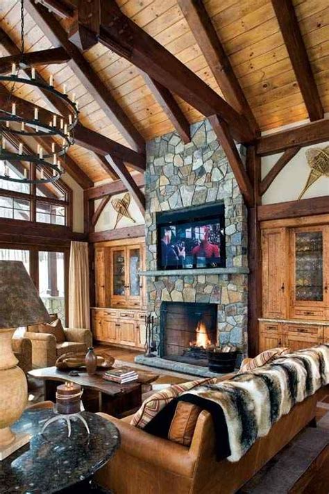 ceiling stains | Cabin interior design, Log cabin interior, Cabin interiors