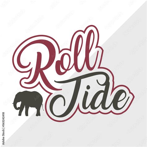 Roll Tide SVG Cut File, Elephant Svg, Alabama Crimson Svg, Alabama Svg ...