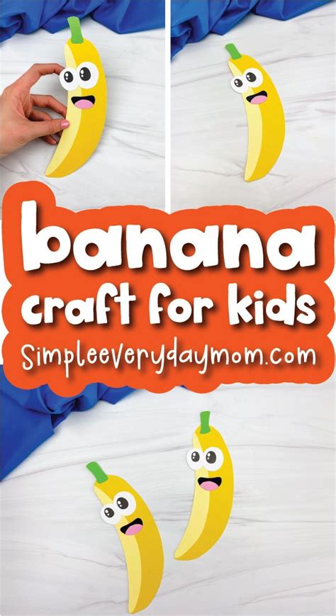 Free Printable Banana Craft For Kids | Banana crafts, Printables free ...