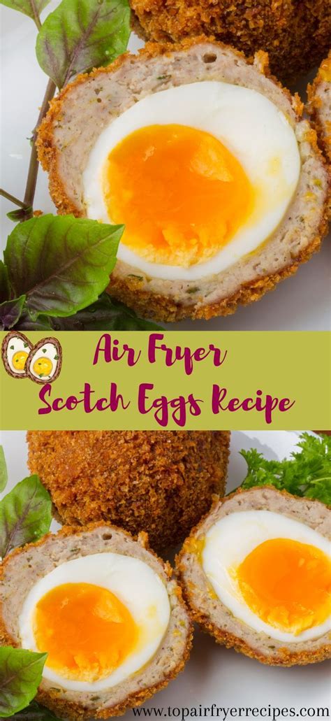 Air Fryer Scotch Eggs Recipe Egg Recipes, Appetizer Recipes, Snack ...