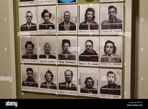 Manhattan Project scientists ID photos Stock Photo: 60523222 - Alamy