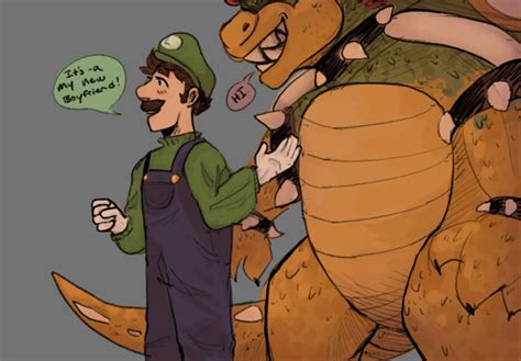 #luigi x bowser on Tumblr