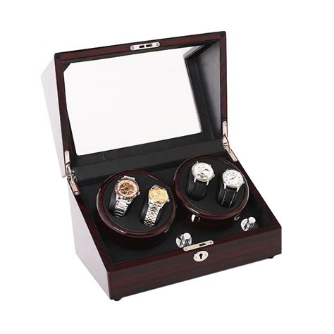 Automatic Rolex watch winder box for 4 watches