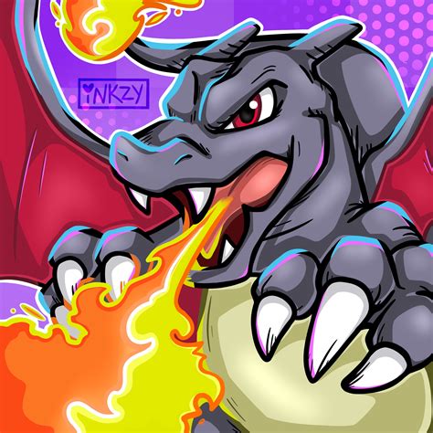 shiny charizard! by inkzystudios on DeviantArt