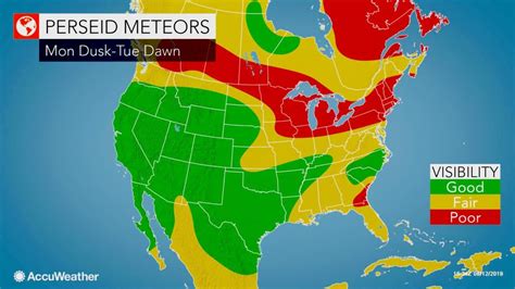 Perseid meteor shower to peak with dozens of shooting stars per hour on Monday night | AccuWeather