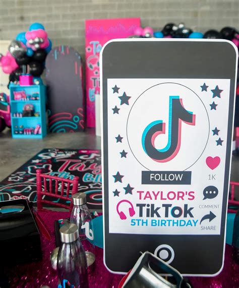 Tik Tok Birthday Party Ideas | Photo 2 of 27 | Catch My Party