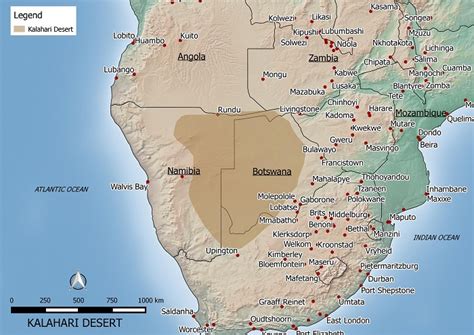 Karahari Desert Map – World Maps Enviro-Map.com