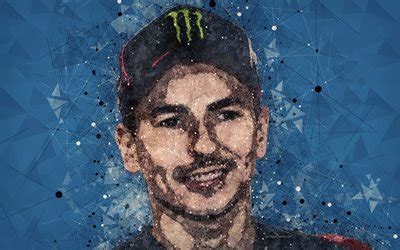 Download wallpapers Jorge Lorenzo, 4k, creative art portrait, face ...