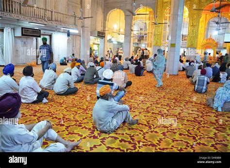 Interior of Gurdwara Bangla Sahib, the most prominent Sikh temple in ...