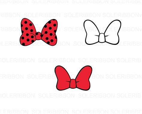 Cartoon Bows SVG Bundle Bows SVG Bow Design File Bow Tie - Etsy | Disney designs, Diy disney ...