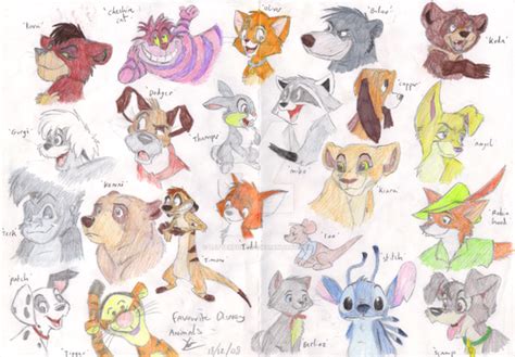 Disney animals by LetterBomb92 on DeviantArt