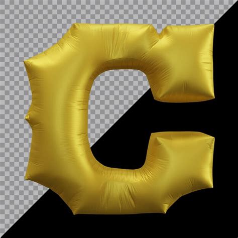 Premium PSD | 3d rendering of alphabet letter o balloon gold