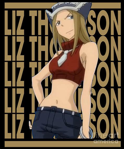 Soul Eater Retro Name Liz Thompson Drawing by Fantasy Anime - Fine Art ...