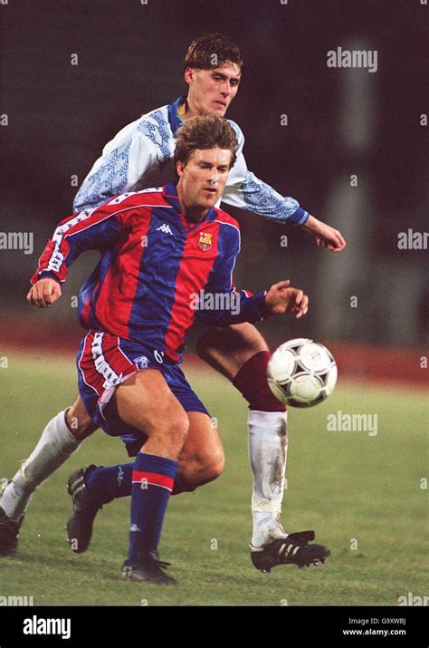 EUROPEAN CUP 2ND ROUND 1ST LEG. MICHAEL LAUDRUP, BARCELONA AND VALERI ...