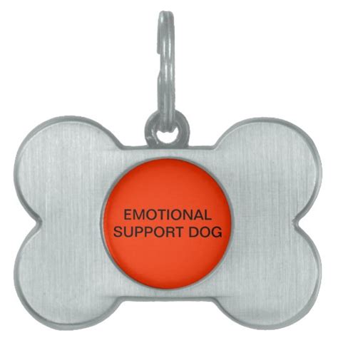 Emotional Support Dog Tag | Zazzle.com